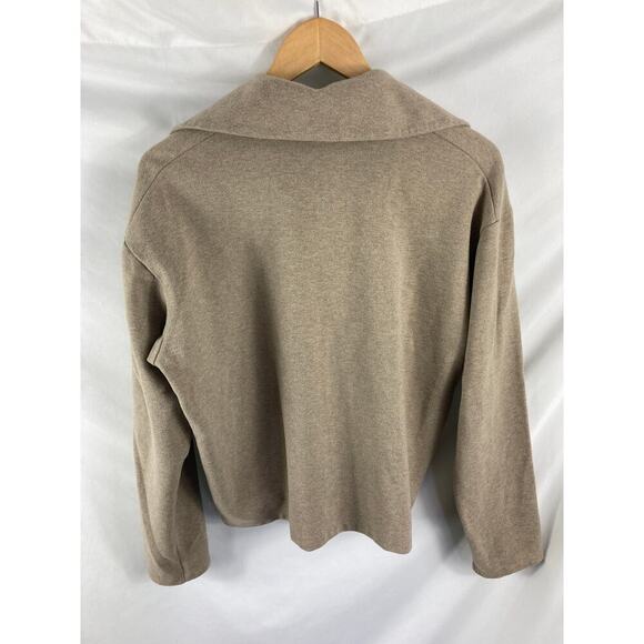 Uniqlo 1/4 Zip Brown Sweater Size Medium - Picture 4 of 4
